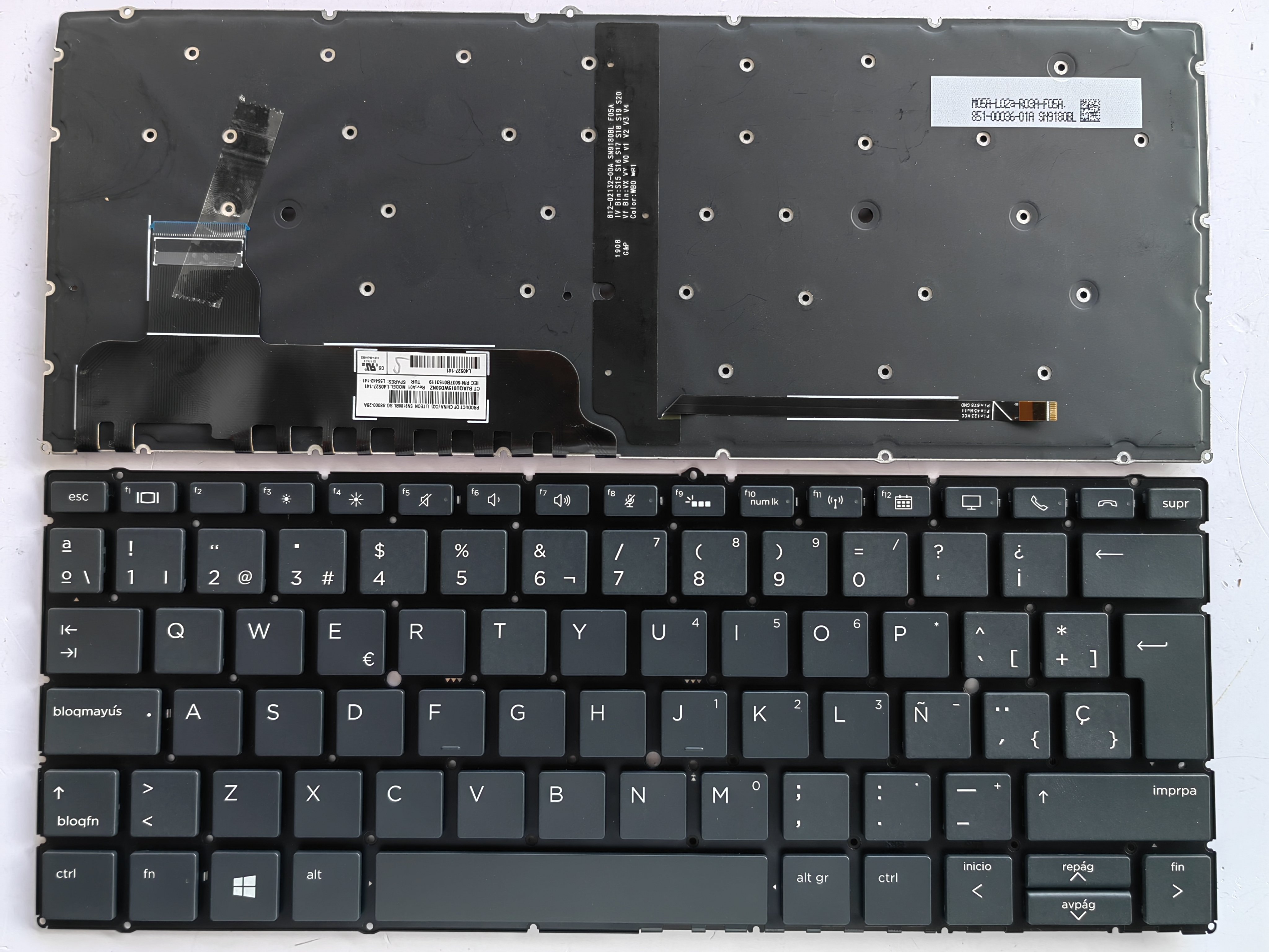 Picture of New Replacement Laptop Keyboard For HP 830G6/zhan X13 G2/X360 830G6 BLACK Backlit (OEM) SP Layout
